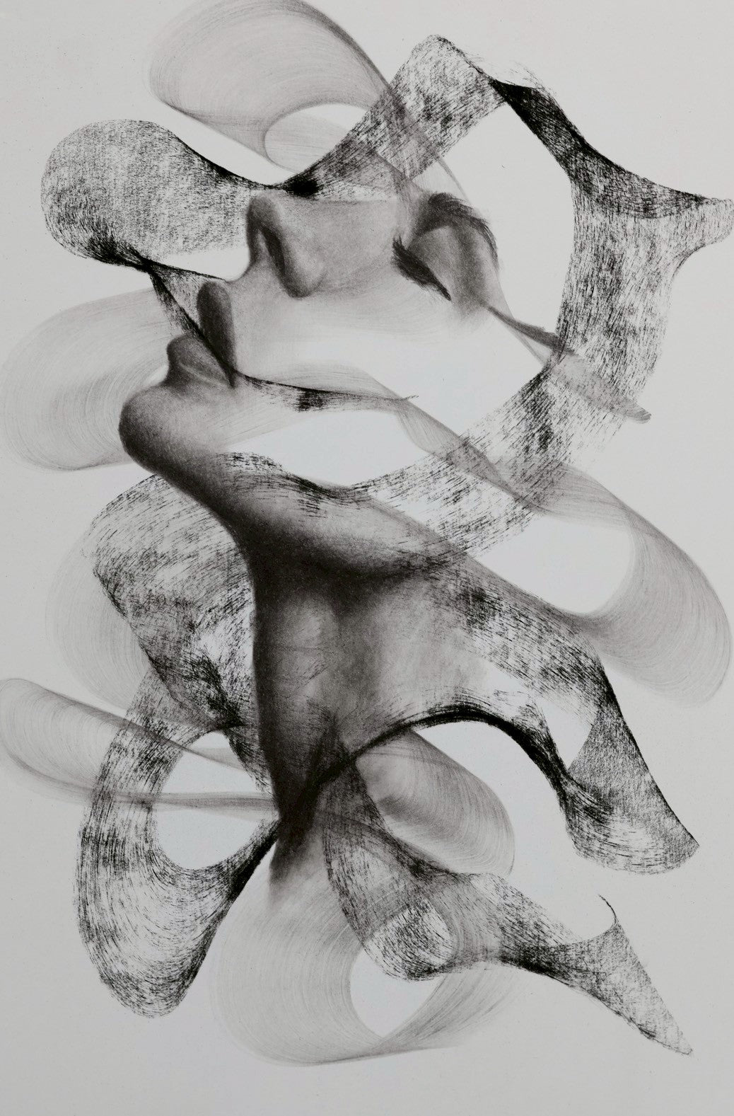 Charcoal Portrait Artwork: Almost Remembering