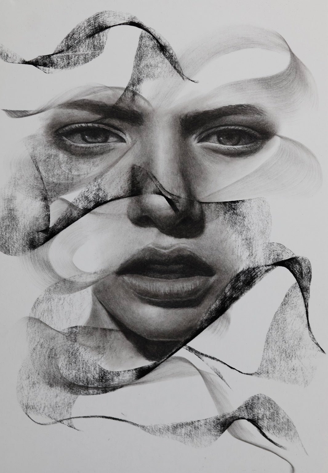 Charcoal Portrait Artwork The Worst Has Passed