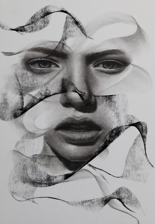 Charcoal Portrait Artwork The Worst Has Passed